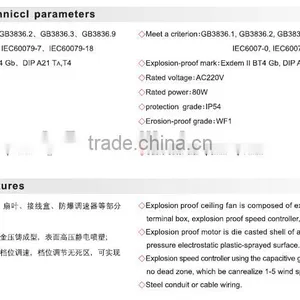 BAS51 China Supplier Aluminum Alloy Explosion Proof Adjustable Ceiling Fan thumbnail-4