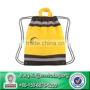 Lead-free 100% Recycled Nylon Drawstring Cinch Bag thumbnail-2