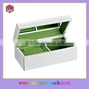 Elegant Wooden Packing Jewelry Box With Compartment & Unfinished Wood Jewelry Boxes Wholesale thumbnail-2