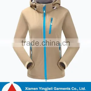 Outdoor Waterproof Hunting Softshell Jacket For Women Hooded Softshell Jacket thumbnail-1