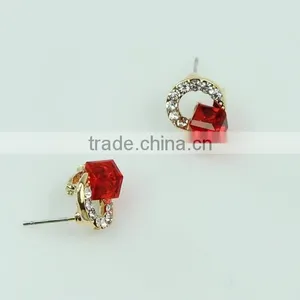 Crystal Fashional Hot Sale Beautiful Decorative Red Earring Wholesale J0701F01 thumbnail-4