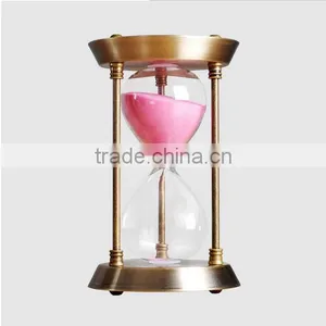 Decorative 15/30 Minutes Colorful Metal Sand Timer Hourglass Creative Art Craft Hour Glass Quality Choice thumbnail-3