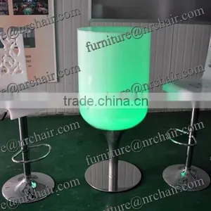 Led Light Up Round Cocktail Table For Sale thumbnail-2