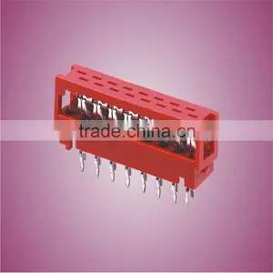 1.27mm Pitch Red IDC Socket Connector Dip Female Flat Cable Connector thumbnail-2