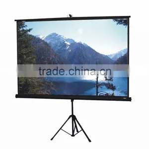 Matt White Portable Tripod Projector Screen Front Projection Screen Black and White Screen S60' V200" H150" thumbnail-1