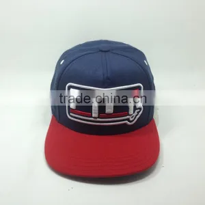 3D Embroidery Logo 5 Panel Flat Hat and Cap Snapback thumbnail-1
