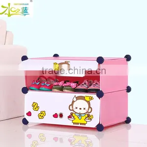 Newest Cartoon Design Shoe Storage Box Cabinet thumbnail-6