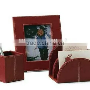 Latest Customized Leather Office Articles Leather Photo Frame thumbnail-1