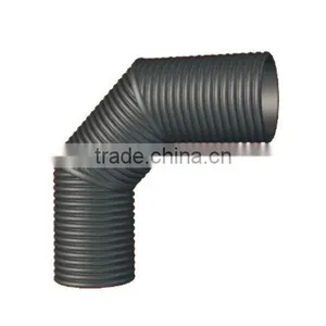 HDPE Double Wall Corrugated Pipe Fittings: 90 Degree Elbow thumbnail-1