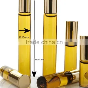 10ml Cobalt Amber Roll on Glass Bottle Walk Bead Glass Bottle With Metal Bead thumbnail-4