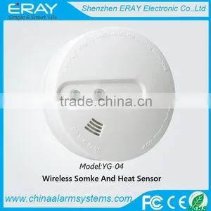 HOT!!! HOT!!! New and Hot Wireless Smoke and Heat Sensor System Smoke Detector En14604(YG-04) thumbnail-1