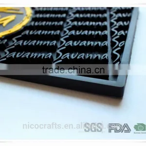 Custom 2016 OEM Branded High Quality PVC Rubber Bar Mat thumbnail-2