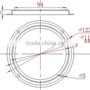 120 Degree High Bay Light Optical Lens , Glass Meterial Lens thumbnail-4