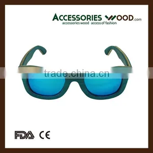 Maple Wood Layered Sunglasses Hot Selling Skateboard Sunglasses thumbnail-2