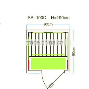 1 Person Easy Established Far Infrared Inflatable Indoor Steam Sauna Room for Health Care (RoHS/CE/ISO/TUV) thumbnail-5