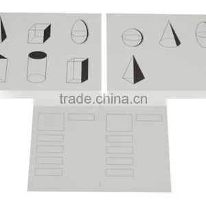 Plastic Educational Toys for Montessori Geometric Cards 2 thumbnail-1