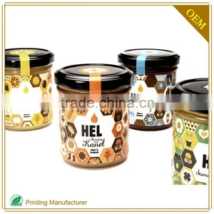 OEM Drink Bottle Printer Label Sticker Stickers For Honey Jars CMYK Printing Factory thumbnail-3