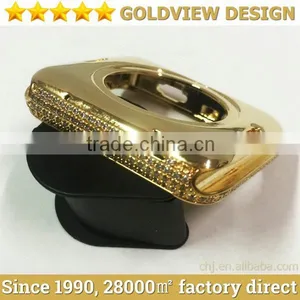 Wholesale Gold Rose Housing for Apple Watch Housing With Diamond,watchband Will Come Soon thumbnail-4