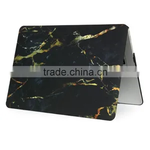 White+Gold Rubberized Hard PC Marble Case for MacBook 13 Inch thumbnail-4