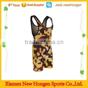 Cheap Making Camo Wrestling Singlet/wrestling Wear thumbnail-3