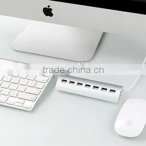 Portable Usb Por Hub Suppliers, Hi-Speed Aluminum Casing 7 Port 2.0 Usb Hub thumbnail-6