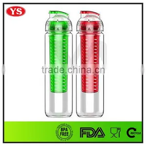 800ml Bpa Free Reusable Fruit Infuser Tritan Water Tumbler With Lid thumbnail-2