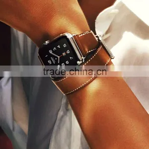 2016 Fashion and Best Sale Genuine Leather For Apple Watch Bands Strap 38mm With Various Colors&Customs thumbnail-2