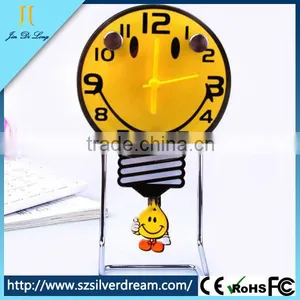 Quartz Desk Clock Cartoon Style Digital Smile Face Clock thumbnail-1