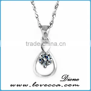 2016 Fashion Heart Shape Silver Pendants Lady Pendant 925 Silver Necklace thumbnail-4