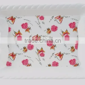 Rectangle Large White Weeding Fruit Plate thumbnail-1