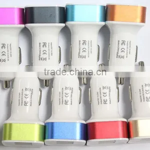 Factory Wholesale 12V 2A/1A Car Charger Both for Iphone and Andorid Phone thumbnail-5