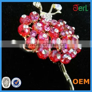 Beautiful Girl Brooh Rhinestone Brooch For Wedding In Bulk thumbnail-1