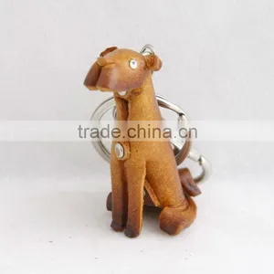 Handmade Leather Dog Key Chain thumbnail-1