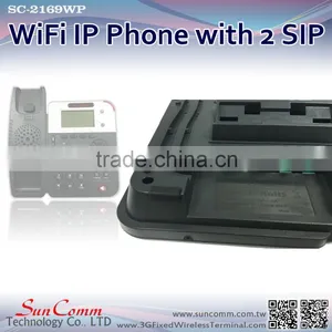 SunComm SC-2169WP 2 SIP Numbers WiFi IP Phone Desktop Support Multi-language thumbnail-3