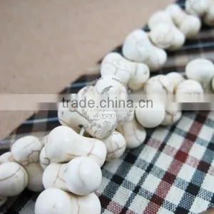 16inch Strand 14*7MM Bone Shape White Turquoise Beads,white Stone Beads,bone Beads 3010027 thumbnail-1