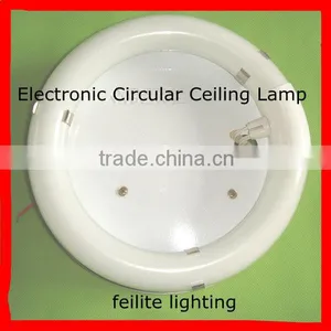 Circular Lamp With Ceiling Metal Base thumbnail-1