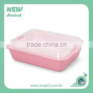 670-A Taiwan Design Pet Product,3coior Plastic Indoor Cat/Pet Litter Box Toilet With Scoop thumbnail-3