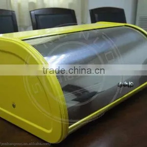Yellow Bread Storage Bin With Roll Top thumbnail-1
