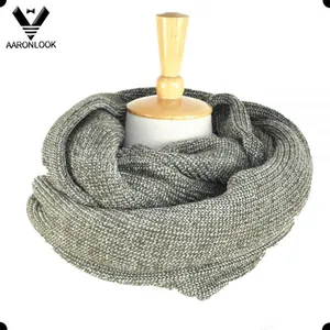 2017 Two Tone Knitted Winter Thick Loop Scarf thumbnail-1