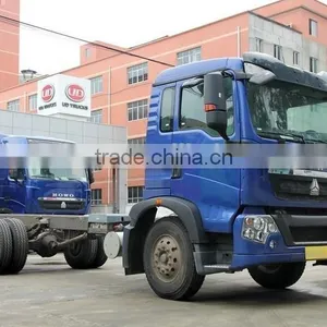 Howo T5G Cargo Crane Truck Chassis 180HP 4X2 Low Price Sale thumbnail-1