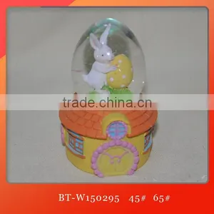 Resin Easter Water Globe Easter Decorative Water Ball Bunny Water Globe Srystal Snow Globe Water Ball Snow Crystal Ball thumbnail-3