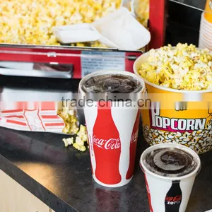 Disposable Flat Plastic Cup Lid With Straw Slot and Identification Buttons thumbnail-1