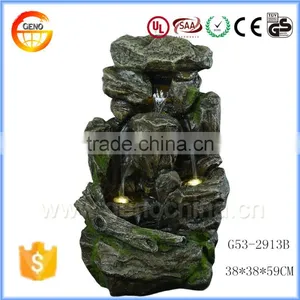 Trade Assurance FengShui Resin Gift Crafts Water Fountain With LED thumbnail-1