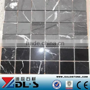 Nero Marquina With White Vein Marble Mosaic Tile 305x305 Price thumbnail-1