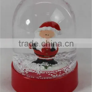 2016 Walmart Large Christmas Santa Plastic Snow Globe thumbnail-3