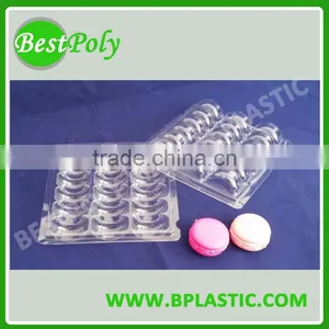 Clear Plastic Macaron Clamshell Packaging Of 2 4 8 12 16 18 thumbnail-2