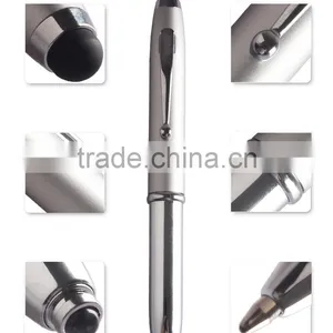 Custom Logo Laser Engrave Copper Stylus Pen With LED Flashlight ,3 1 in Touch Screen Stylus Pen thumbnail-4