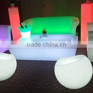 RGBW Color Change Remote Control Long LED Tea/Coffee Table thumbnail-5