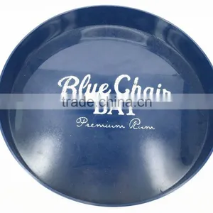 PS/ABS Dia 33.2cm Plastic Round Snack Barware Serving Drinking Tray thumbnail-2