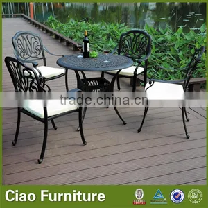 Elizabeth Style Courtyard 5 Pcs Cast Aluminum Patio Furniture thumbnail-1